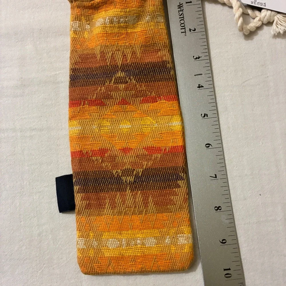 Pendleton Mission Trails Orange‎ Woven Drawstring Pouch Bag NEW